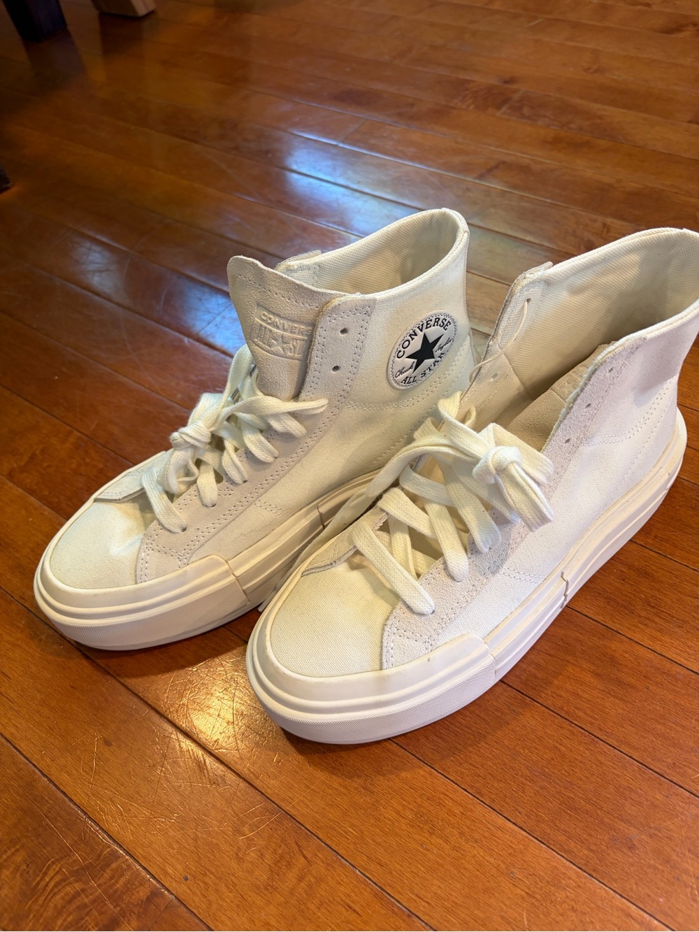 Converse High Top Platform Sneakers - Off-White